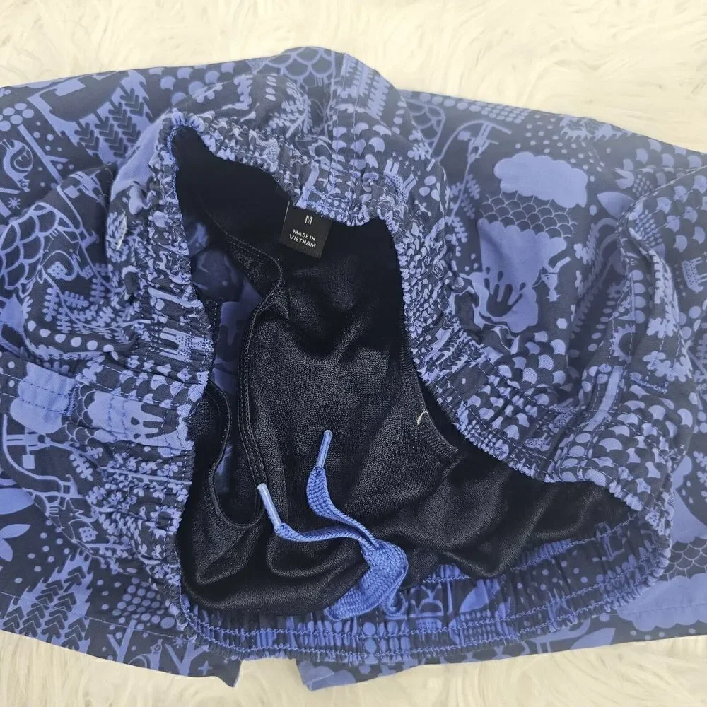 Patagonia Baggies Shorts Boys Size Medium McQuail/Imperial Blue Swim Trunks